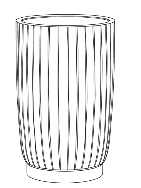 Technical design file for the Cannello Colmo vessel showing geometric construction lines